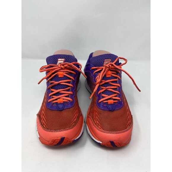 Fila Women's Size 7.5 Memory Foam Running Athletic Shoes Orange Purple - Picture 6 of 12